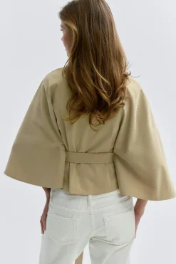 14+ belted trench cape