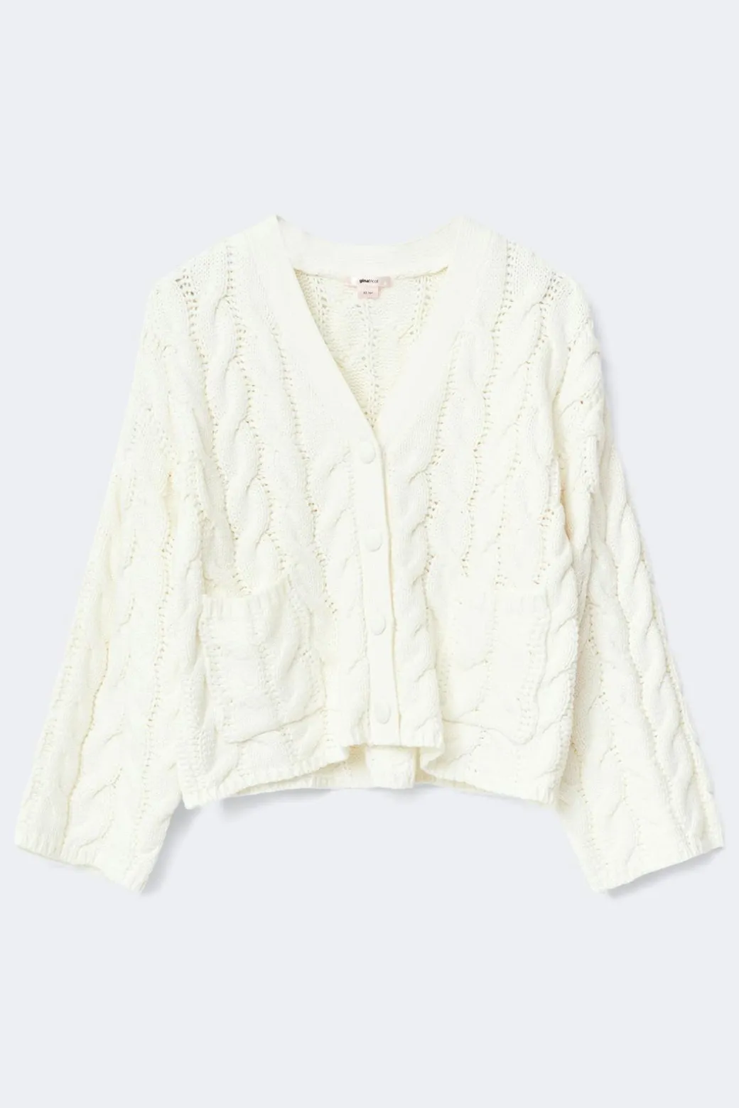 14+ cable knitted cardigan