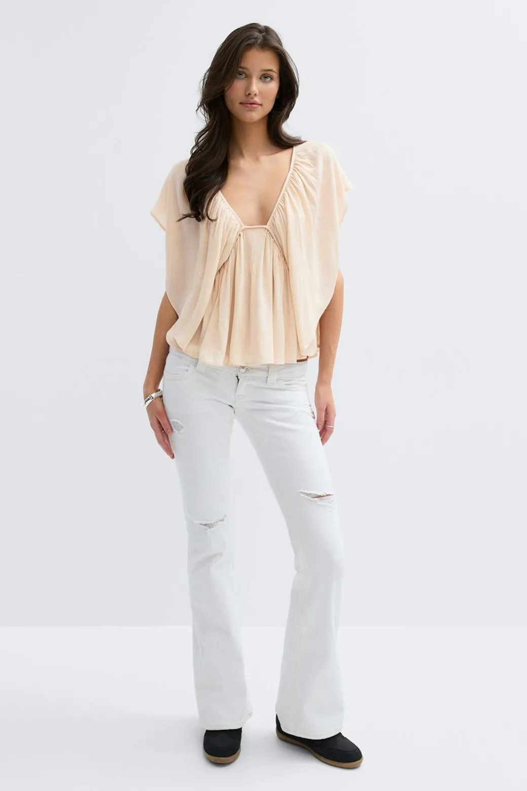 14+ coral blouse