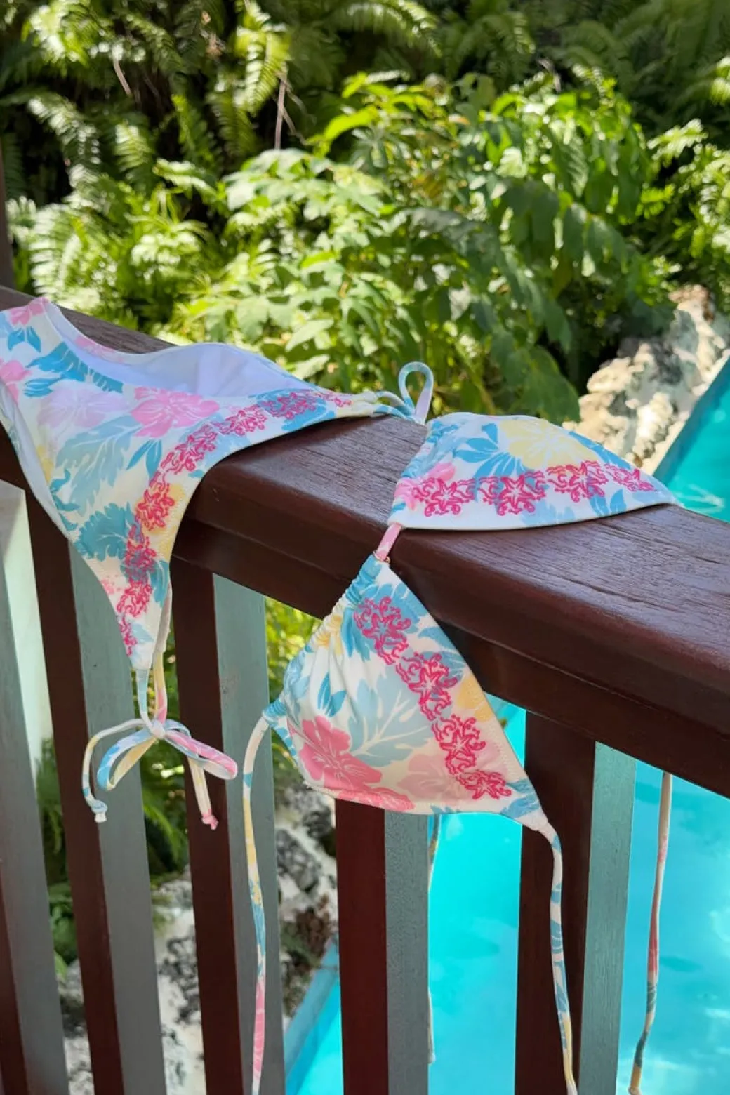 14+ coral cheeky bikini bottom