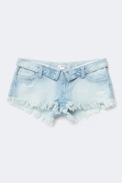 14+ delulu denim shorts