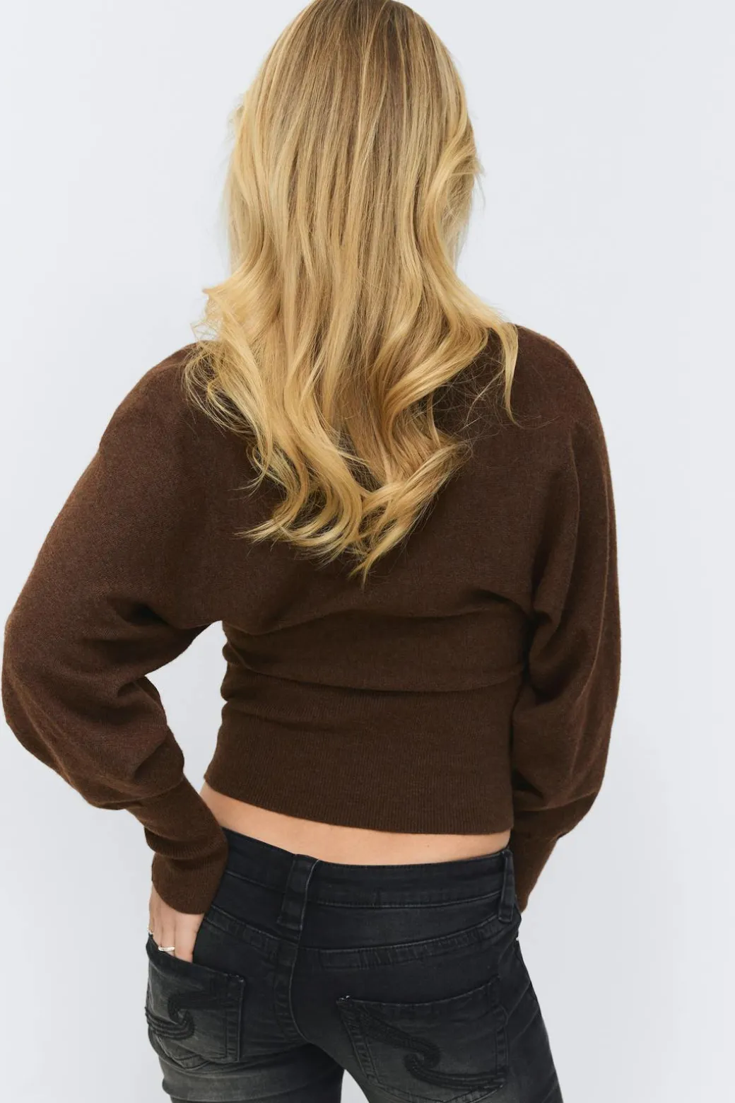 14+ fitted wrap sweater