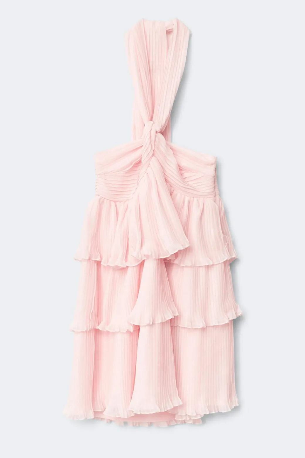 14+ halterneck frill dress