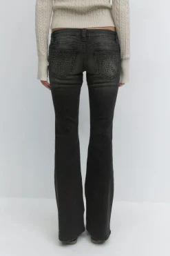 14+ hip hug flare tall jeans
