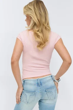 14+ knitted ruched top
