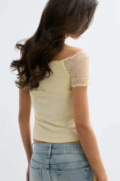 14+ lace detail top