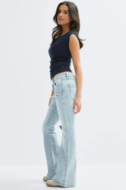 14+ low rise flare jeans