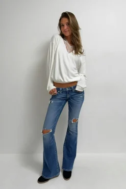 14+ low rise flare jeans