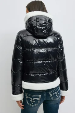 14+ padded fur jacket
