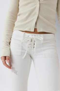 14+ pleated tie jeans