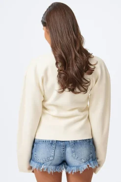 14+ sculpture knitted top