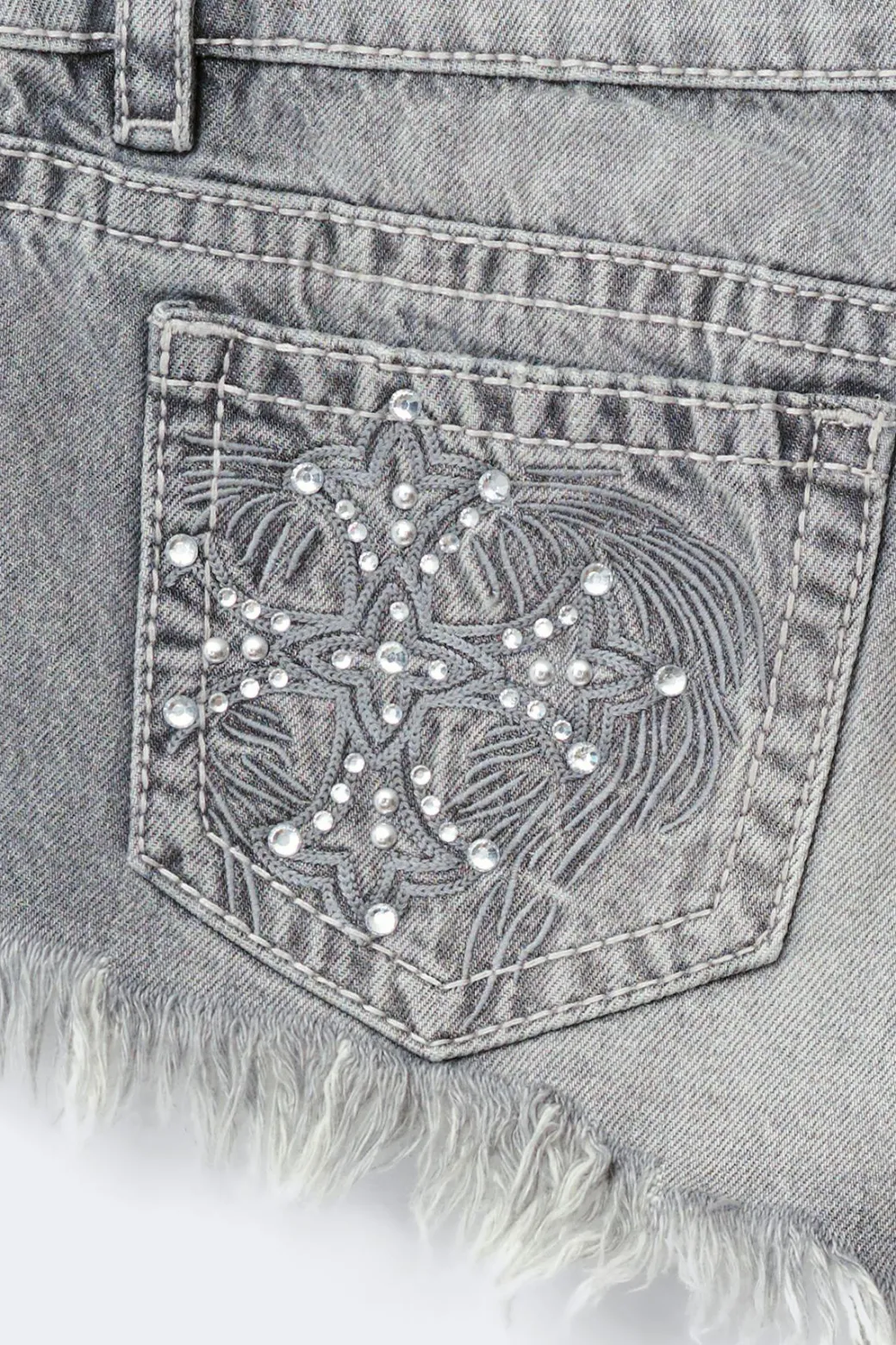 14+ slay low denim shorts