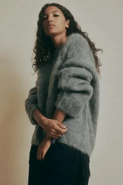 Alpaca blend knitted sweater