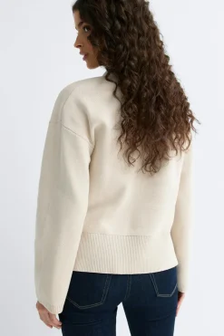 Asymmetric knitted cardigan