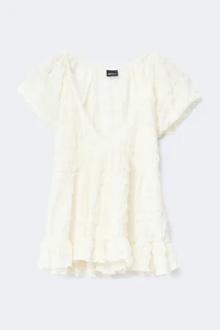 Babydoll lace detail top