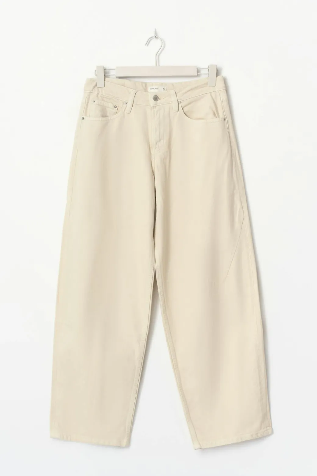 Baggy-crush jeans
