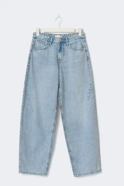 Baggy-crush tall jeans