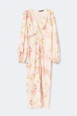 Balloon sleeve dress