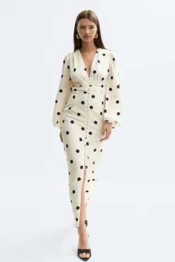 Balloon sleeve dress
