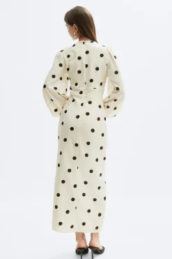 Balloon sleeve dress