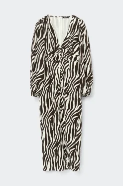 Balloon sleeve dress