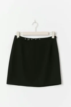 Belted mini skirt