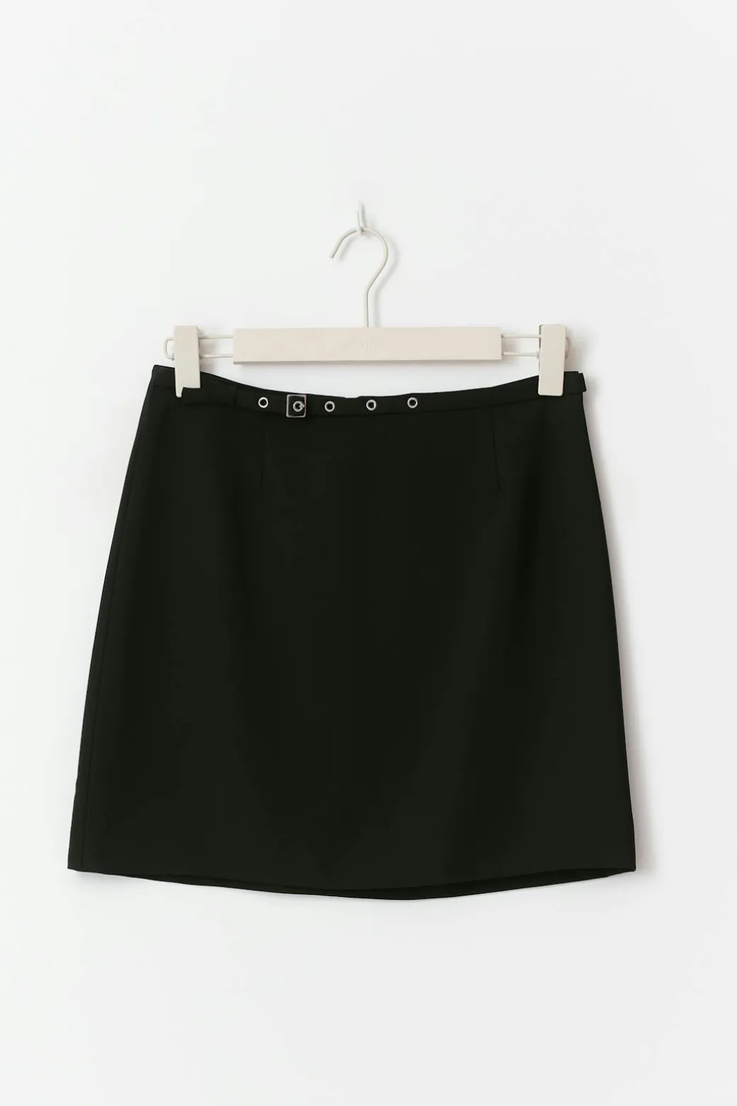 Belted mini skirt