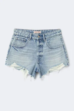 Blue crush denim shorts