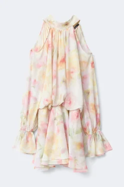Boho chiffon mini dress