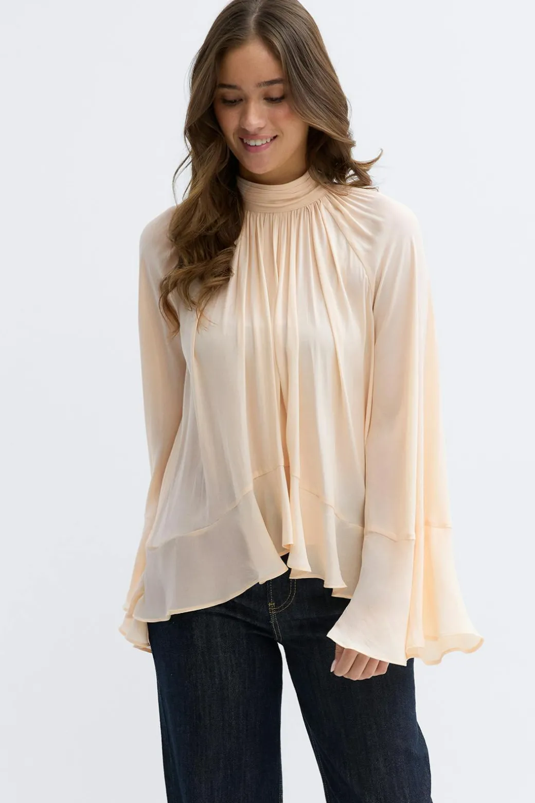 Boho frill blouse