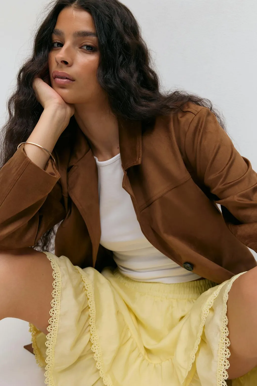 Boho mini skirt