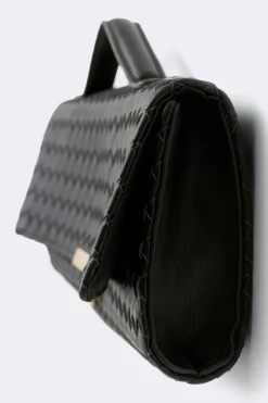 Braided clutch bag