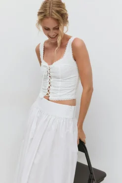 Broderie anglais top