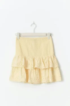 Broderie anglaise mini skirt