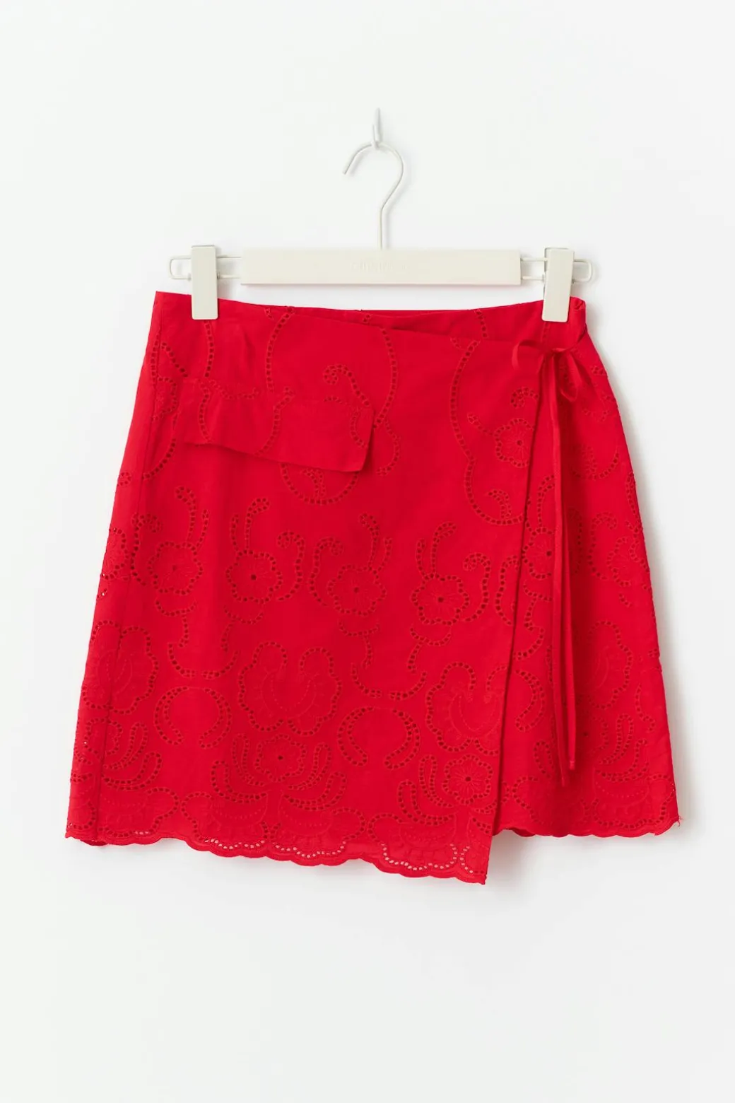 Broderie anglaise mini skirt