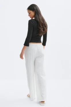 Broderie anglaise trousers