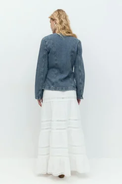Broderie maxi skirt