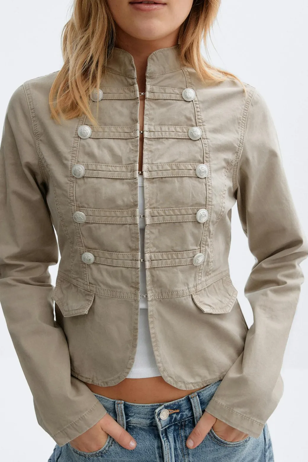 Button down uniform jacket