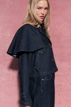 Cape denim trench