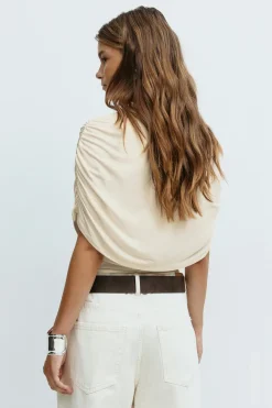 Cape ruched top