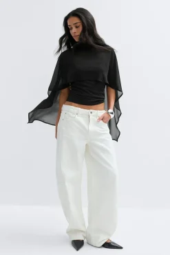 Chiffon cape top