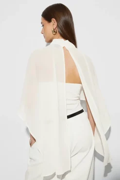Chiffon cape top