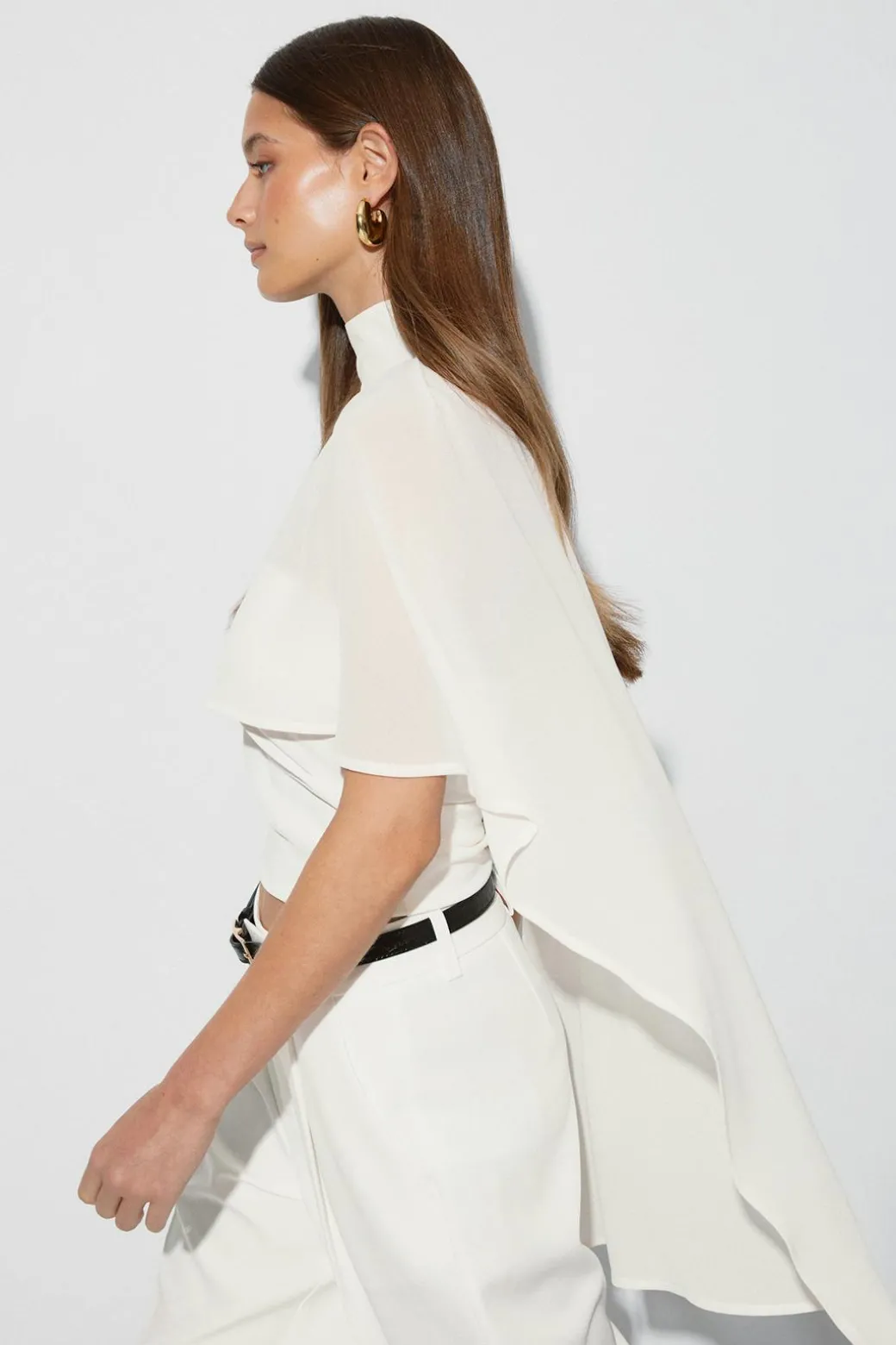 Chiffon cape top