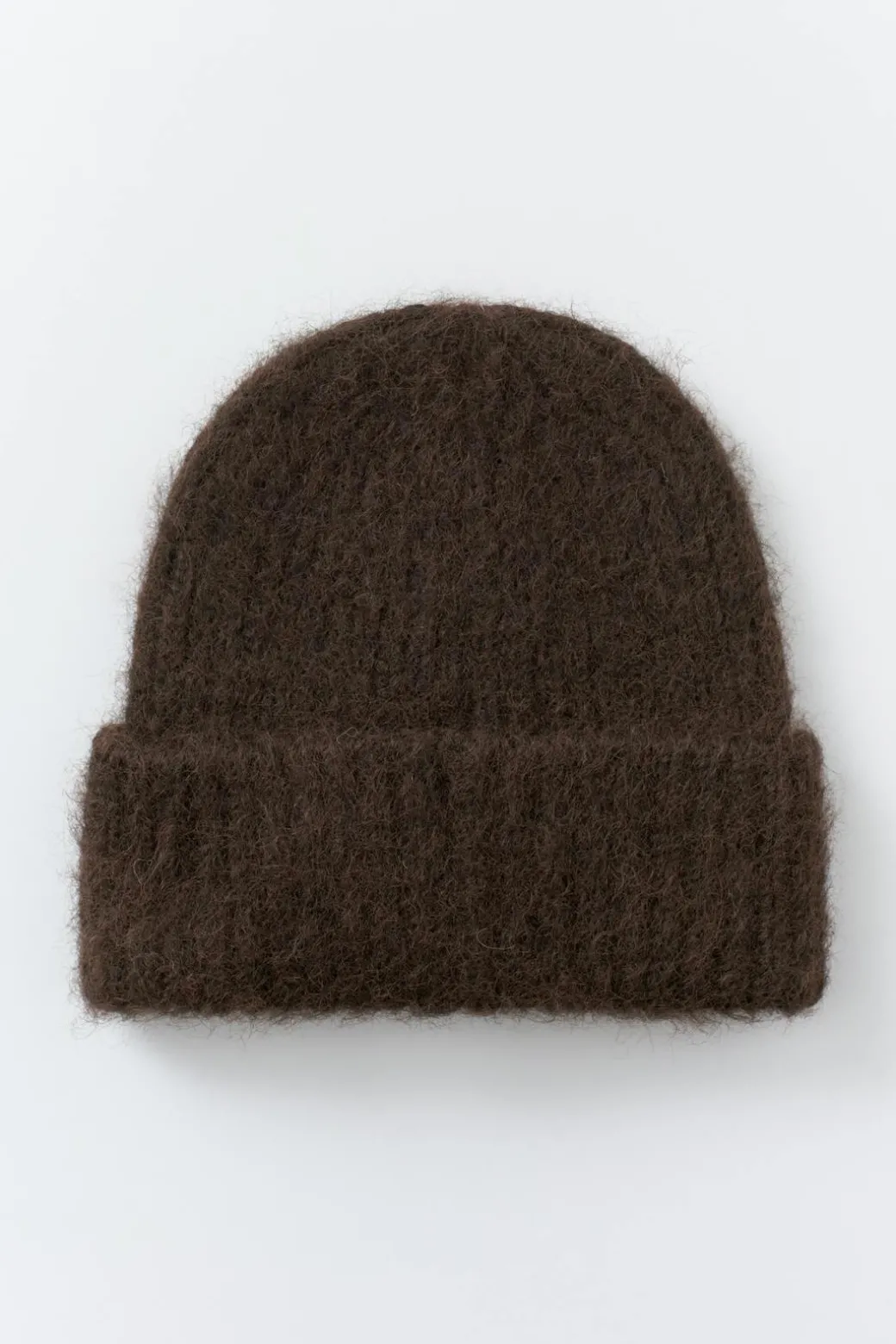 Chunky hairy beanie