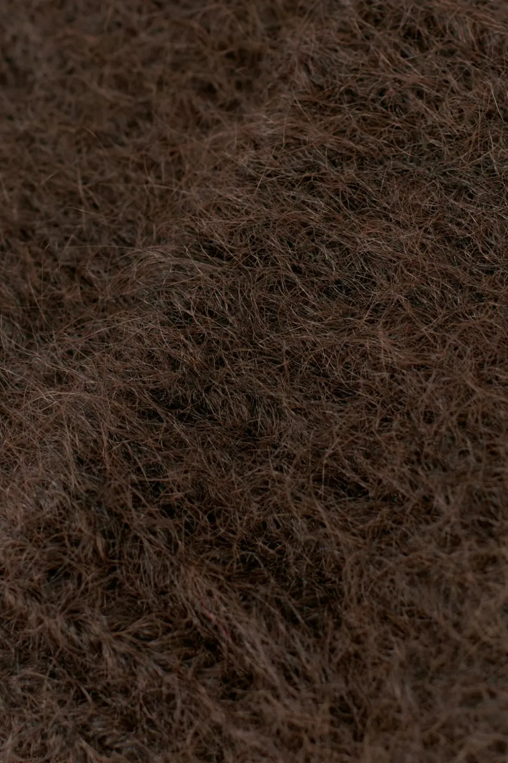 Chunky hairy beanie