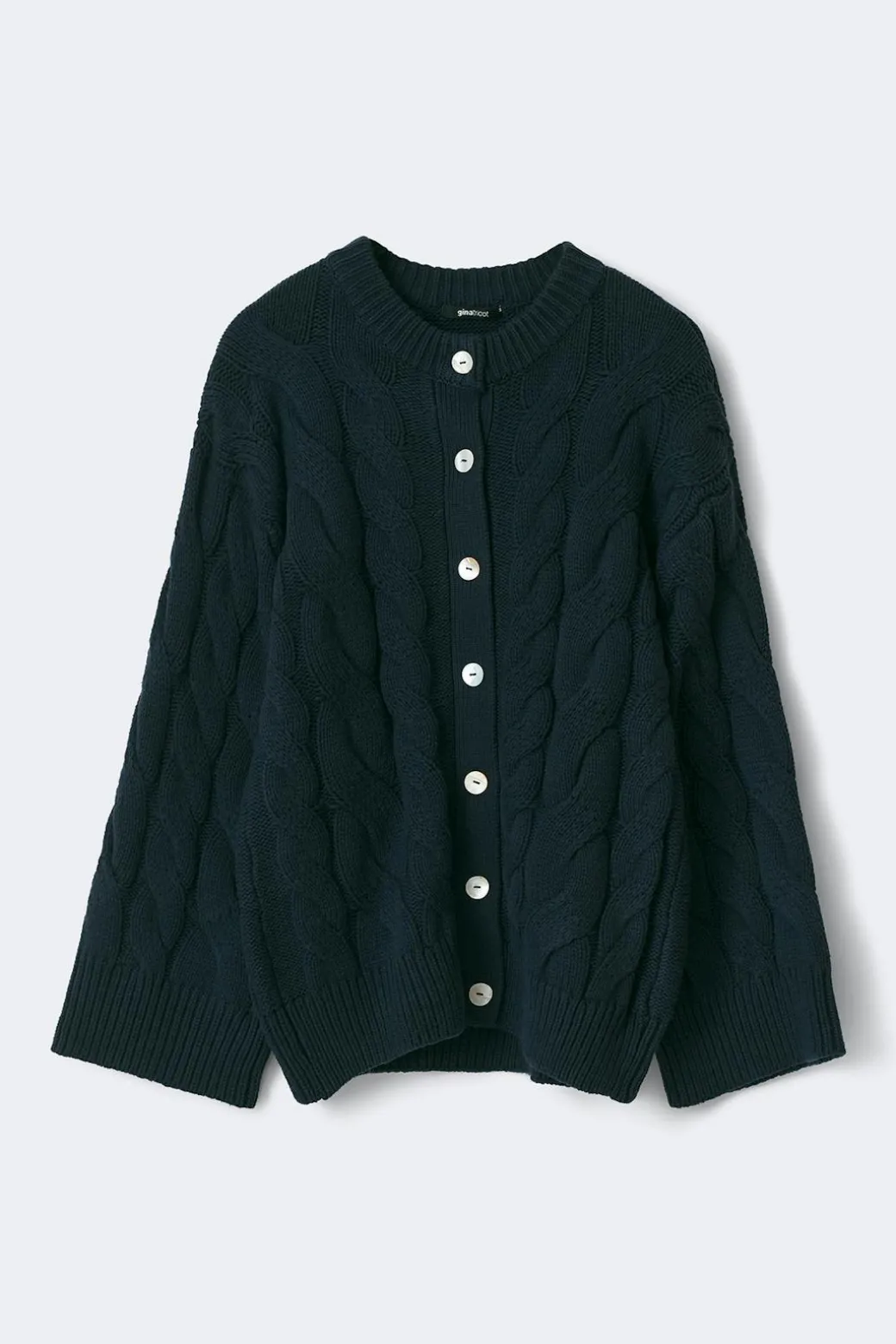 Chunky knitted cable cardigan