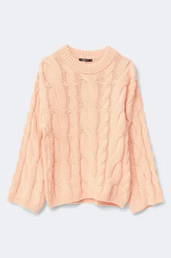 Chunky knitted cable sweater