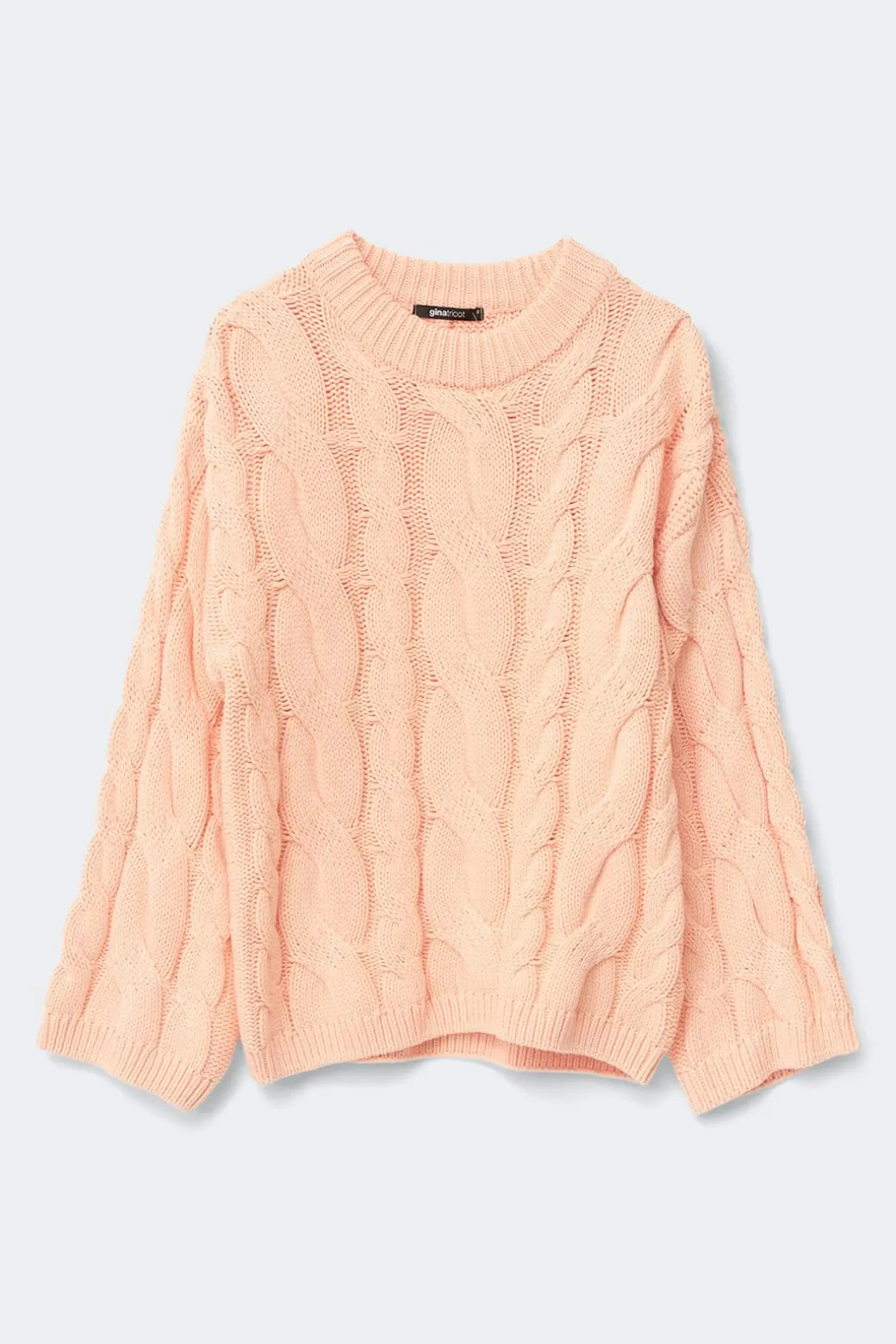 Chunky knitted cable sweater