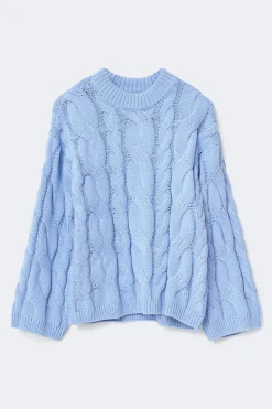 Chunky knitted cable sweater