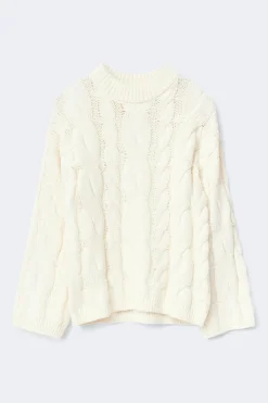Chunky knitted cable sweater